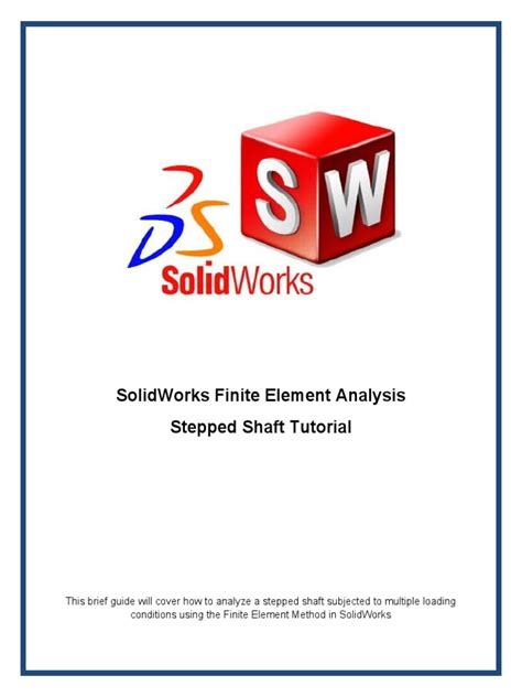 SolidWorks Fea Tutorial PDF 的图像结果