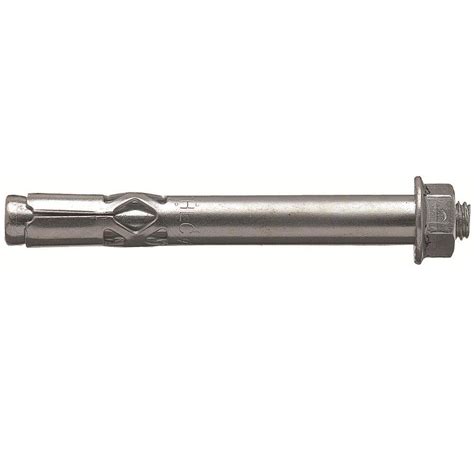 Hillman 370813 Hex Head Sleeve Anchor – 5/8" X 3", 10-Pack, Zinc-Plated Steel For Concrete & Block