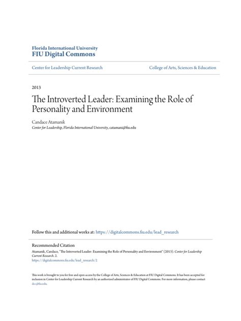 Image result for Extraversion and introversion Introverted Leaders