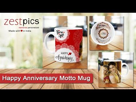 Happy Anniversary Motto Mug | Anniversary Mug | Zestpics