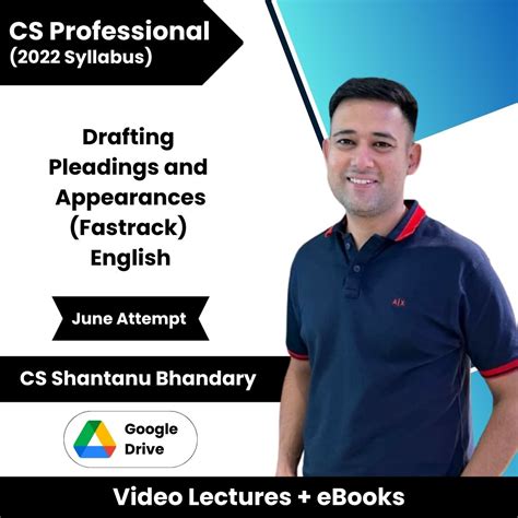 CS Professional (2022 Syllabus) Drafting Pleadings and Appearances (Fa ...