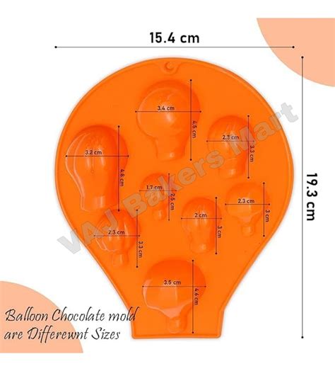 8 cavity Hot Air Balloon Silicon Chocolate Mould - Silicon Mould ...