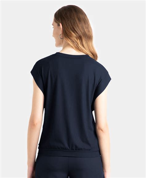 Buy Microfiber Elastane Stretch Hybrid Tank Top with Ribbed Sleeves ...