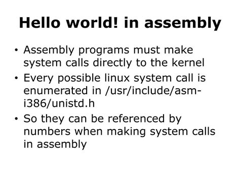 Assembly Language HelloWorld Code 的图像结果