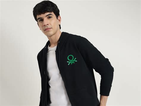 Men Regular Fit Hooded Neck Solid Icon Open Sweatshirt – United Colors ...