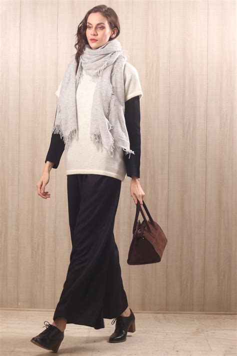 Ivory Glimmer Cashmere Pullover – Pashma.com