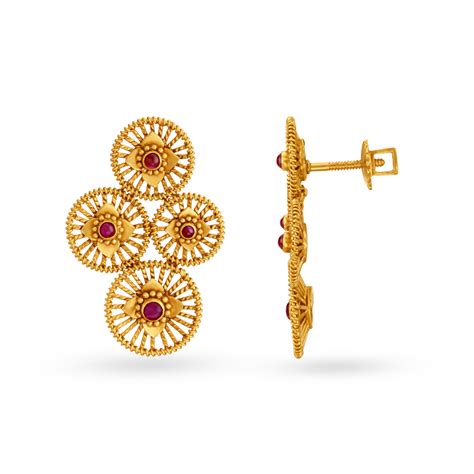 Exquisite Floral Gold Necklace Set