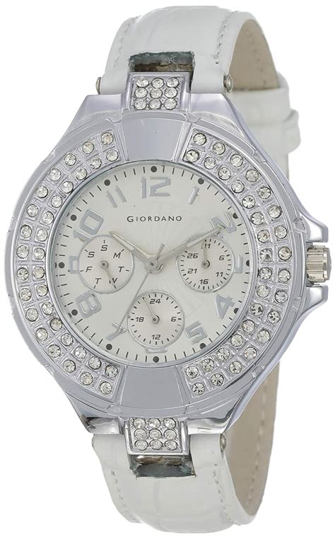 Giordano Analog-Digital White Dial Women's Watch - 60065-02 : Amazon.in ...