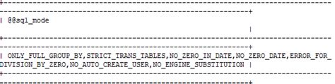 Image result for SQL Mode Only Full Group By