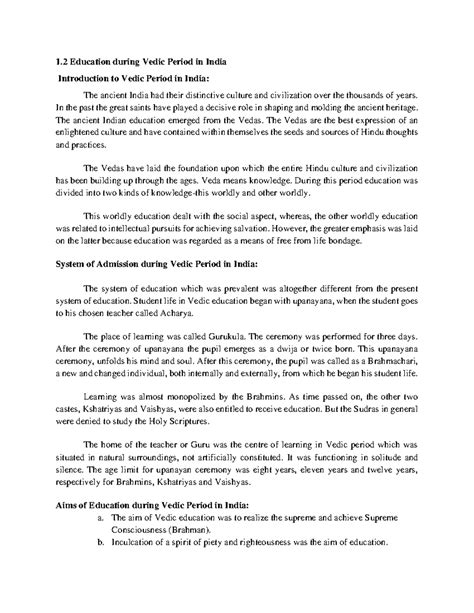 1.2 of 101 - Simple - 1 Education during Vedic Period in India ...