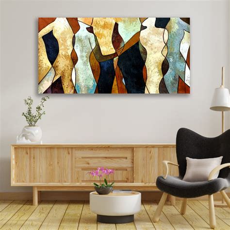 Handmade Abstract Canvas Painting Wall Art Painting Frame for Wall ...