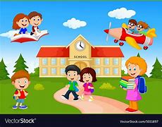Image result for Kids Back to School Cartoon