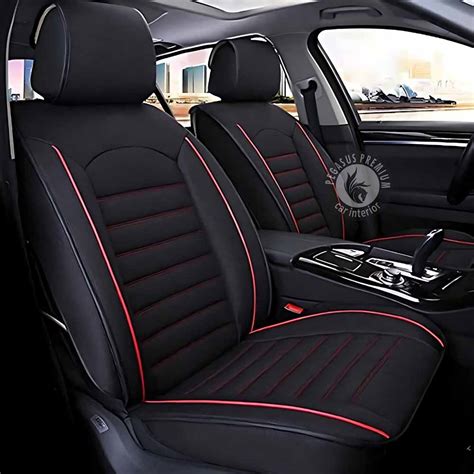 Maruti Suzuki Grand Vitara Seat Cover in Black Red Pegasus Premium ...