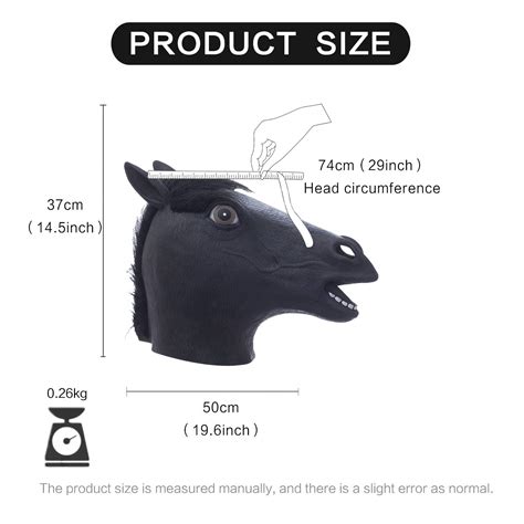 Buy Deluxe Horse Mask Latex Halloween Costume Animal Cosplay Full Head ...
