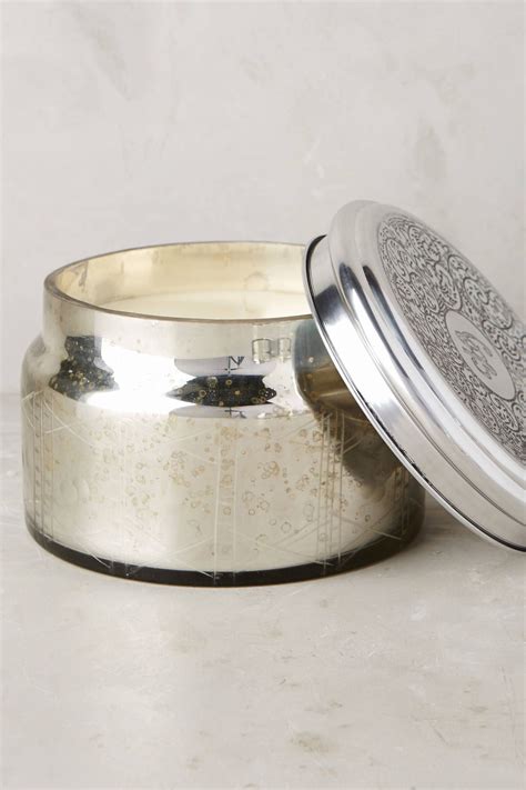 Capri Blue Colossal Volcano Mercury Glass Jar Candle | Mercury glass candles, Mercury glass ...