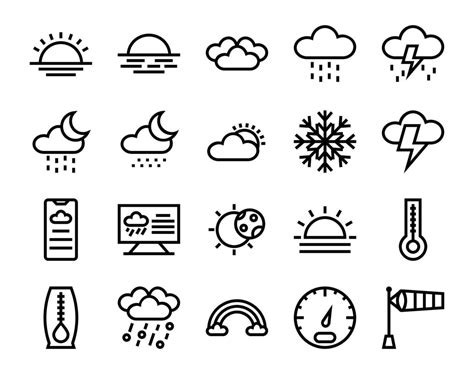 Image result for Weather Icon Set