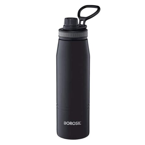 Borosil Stainless Steel Water Bottle - Vacuum Insulated, Leak-Proof ...