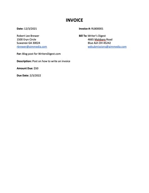 Image result for Dissertation Editing Invoice Sample