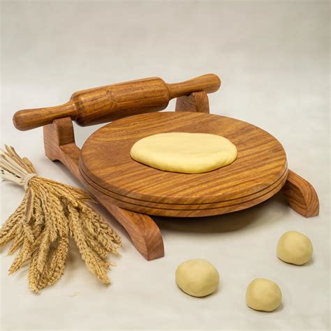 Buy Chakla Belan with Stand | Rolling Pin & Board Set | Wooden Roti ...