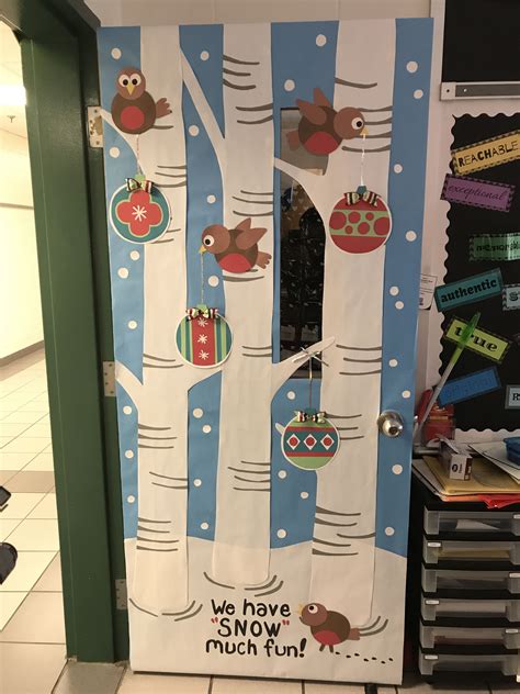 Winter Door Decorating Ideas Middle School