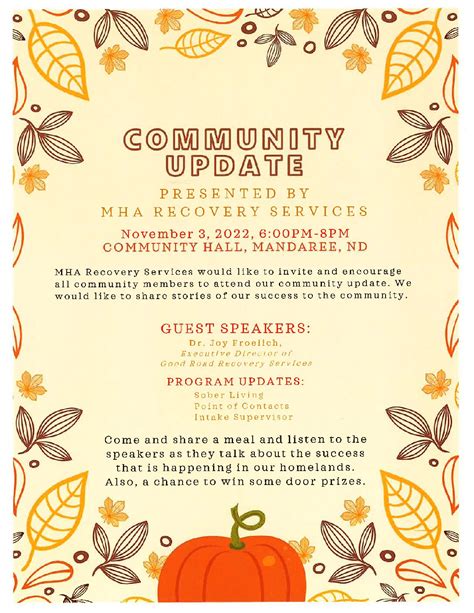 Sober Living Mandaree Community Update - Good Road Recovery Center