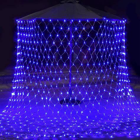 Led Net Mesh String Lights Outdoor Christmas Net Lights, 5FT x 5FT 96 ...