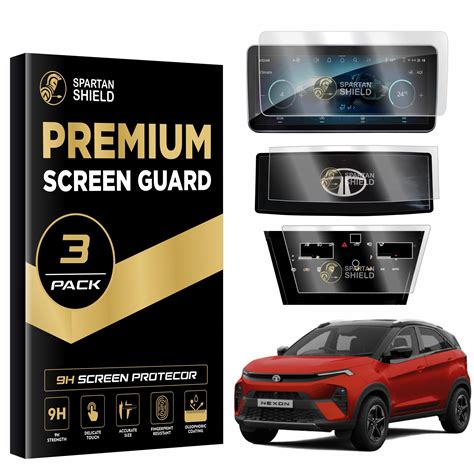 SPARTAN SHIELD {3 PACK} Screen Guard For TATA NEXON 2024 | 10.25 INCH ...