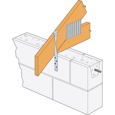 Simpson Strong-Tie 16-in 14 -Gauge Galvanized Steel Twist strap Wood to ...