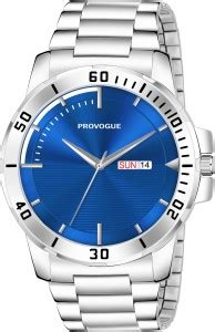 PROVOGUE Sophisticated Blue Dial Day-Date Window Analog Watch - For Men ...
