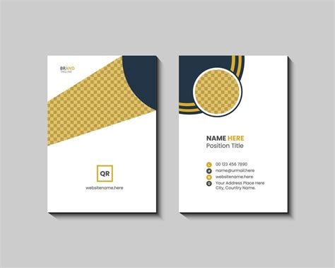 Vertical Business Card Template 的图像结果