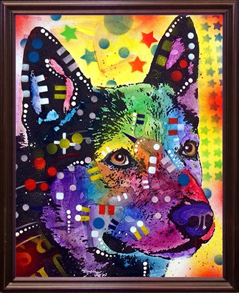 Frame USA Aus Cattle Dog Framed Print 7"x5.5" by Dean Russo ...