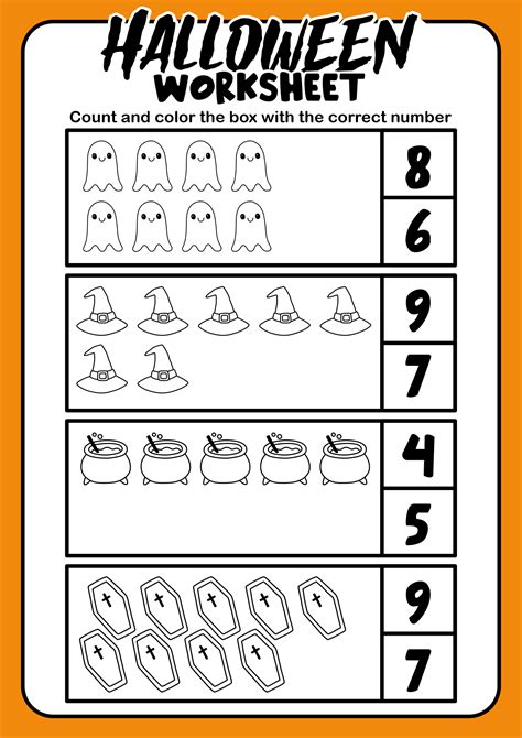 Preschool Halloween Activity Worksheets