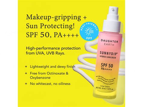 Buy Daughter Earth Sunnydip Hybrid Sunscreen SPF 50 PA++++ Online at ...