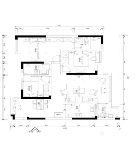 意墅蓝山-200平米四居欧式风格-谷居家居装修设计效果图