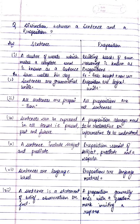 Logic assignment 1 - Date Poge stncho belween a Sentence and ...