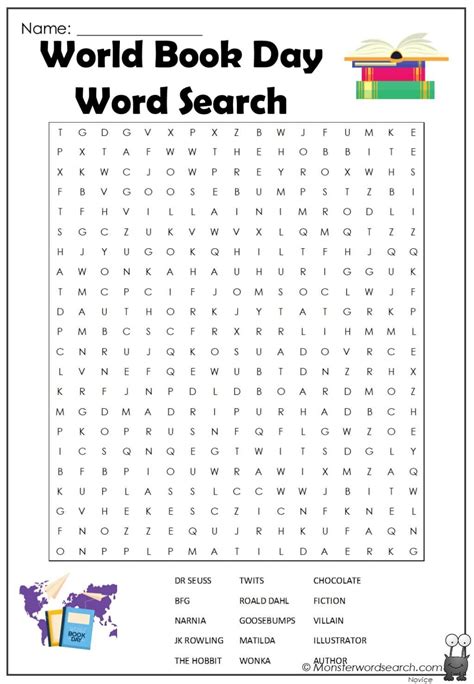 World Book Day Word Search