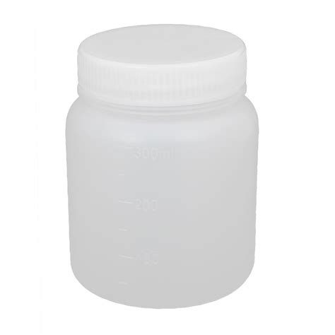 Generic 300ml Plastic Wide Mouth Round Laboratory Reagent Bottle Sample ...