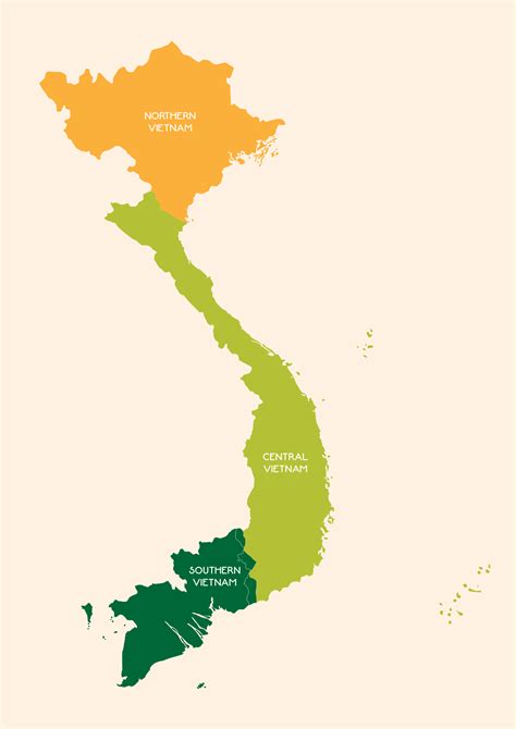 Map Of North And South Vietnam