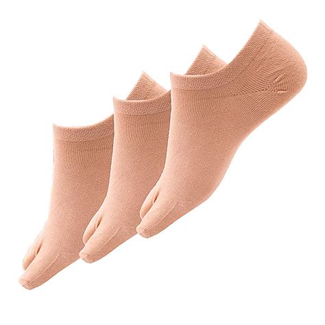 Organic Cotton Women Thumb Socks | Beige | Pack of 3 – FootprintsOrganic