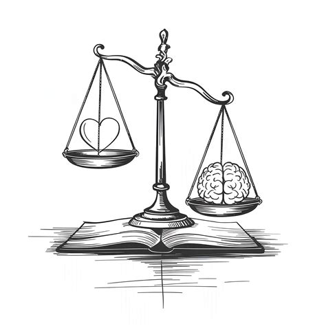 Scales Tattoo Sketch – Symbolic Balance Line Art, Justice & Harmony Tattoo Design, Instant ...