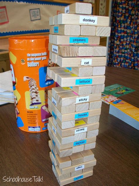 Schoolhouse Talk!: Articulation Jenga | Speech therapy games, School ...