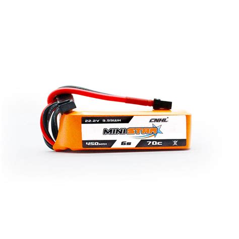 CNHL MiniStar 450mAh 22.2V 6S 70C LiPo Battery – XT30 Plug – RC Mumbai