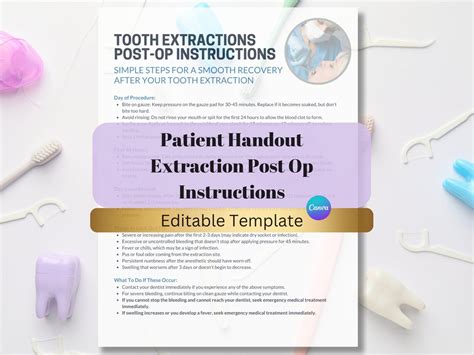 Post-Extraction Instructions Template 的图像结果