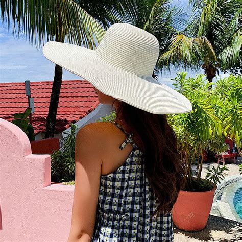 CoCopeaunts New Sun Hat with Large Brim Summer Women Beach Hat Girls ...