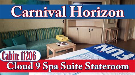 Cloud 9 Spa Suite, Carnival Horizon Stateroom Tour 11206 — Home