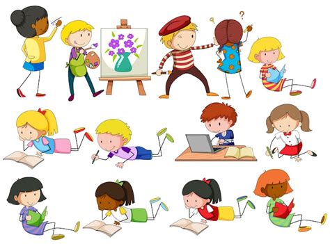 Immagini di Bambini a scuola disegno - Download gratuiti su Freepik
