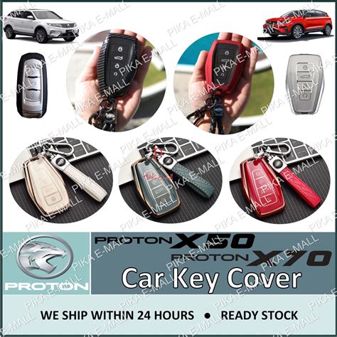 [BEST BUY] Proton X50 Key Cover X70 Car Key Cover x50 Key Casing Key Holder Sarung Kunci Kereta ...