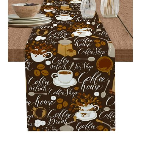 Image result for Coffee Cup Table Runner Patterns