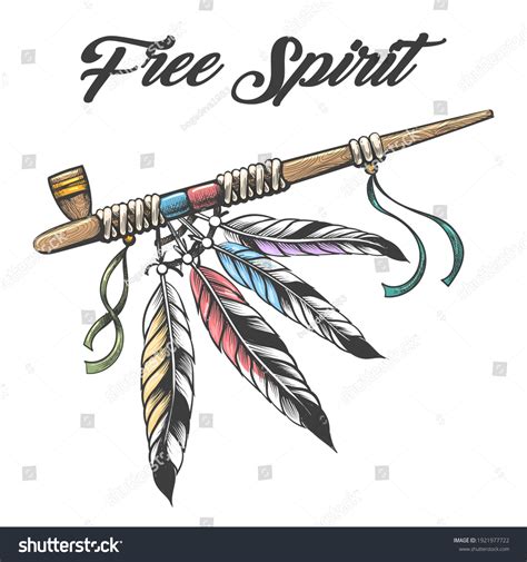 Pipe Of Peace Drawing Ceremonial Native American Vector, 56% OFF
