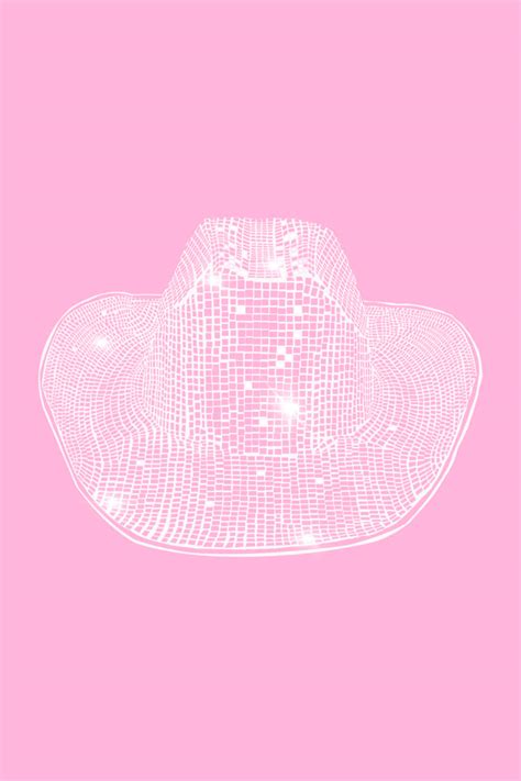 Download Pink Cowgirl Hat Digital Art Wallpaper | Wallpapers.com